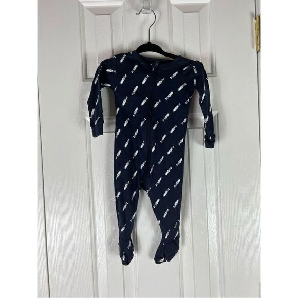 Petit Lem Navy Sleeper Size 6m - Picture 1 of 4